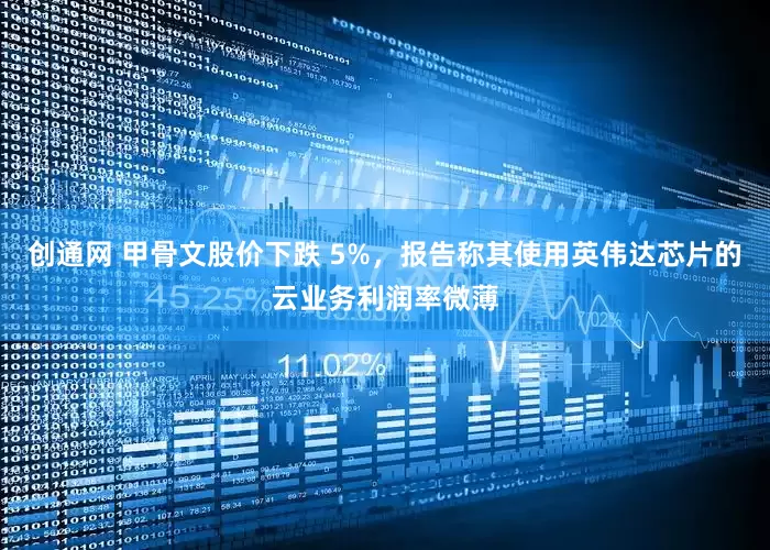 创通网 甲骨文股价下跌 5%，报告称其使用英伟达芯片的云业务利润率微薄