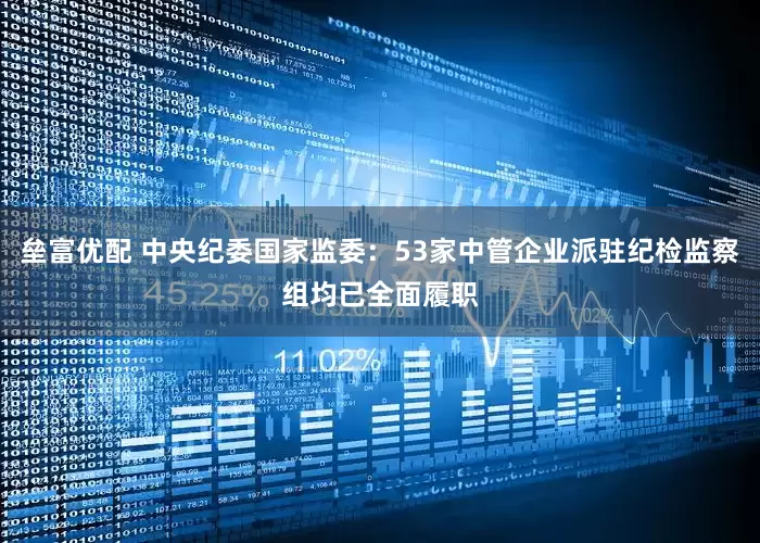 垒富优配 中央纪委国家监委：53家中管企业派驻纪检监察组均已全面履职